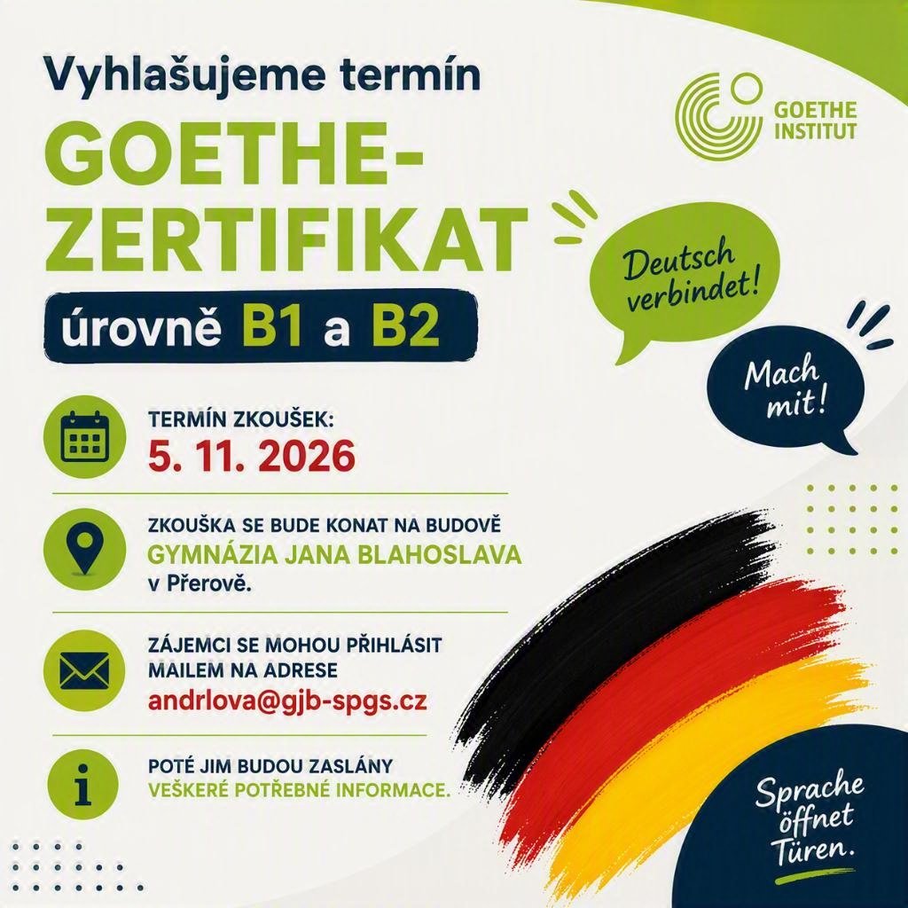 Termín zkoušek Goethe-Zertifikat
