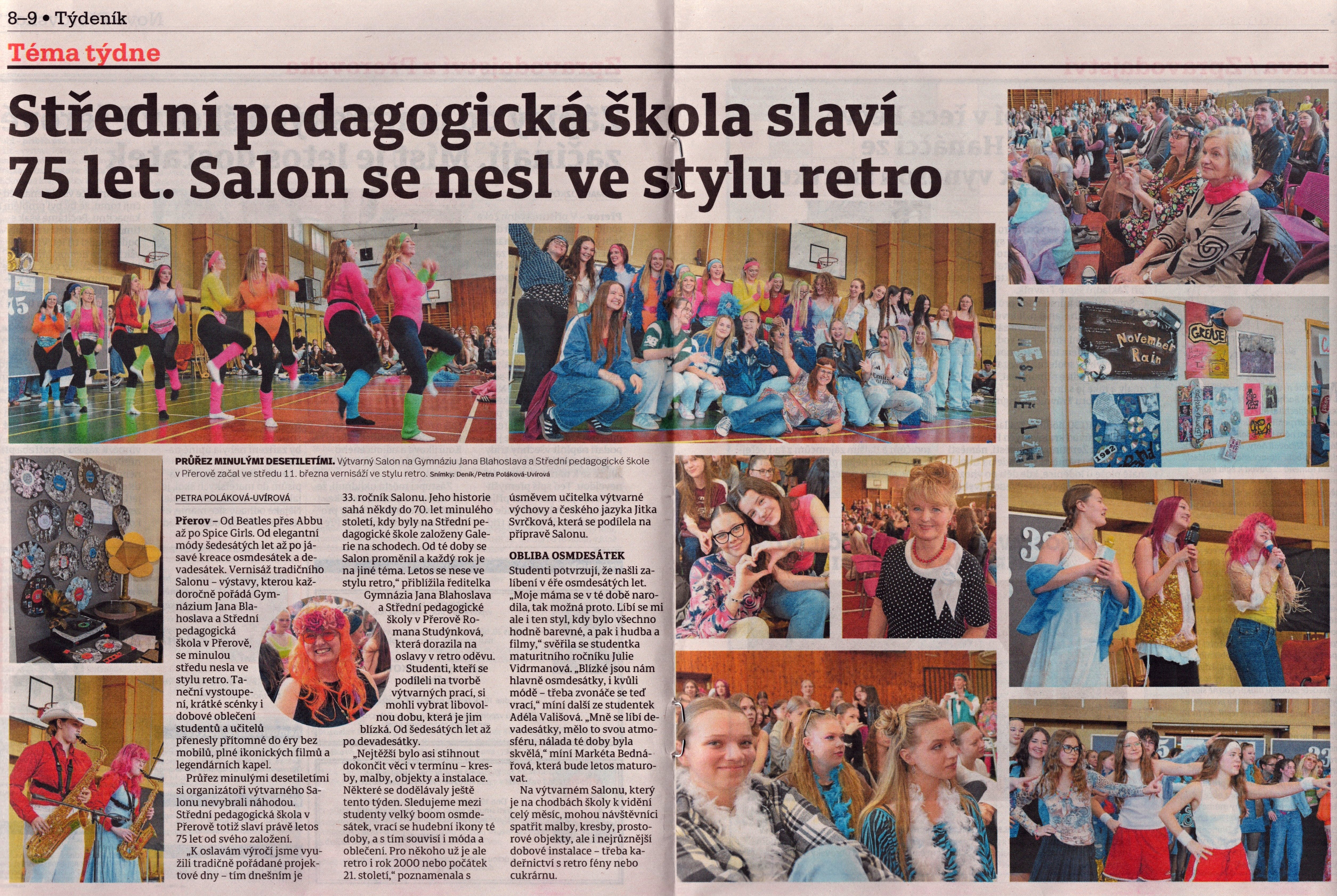 Střední pedagogická škola slaví 75. let