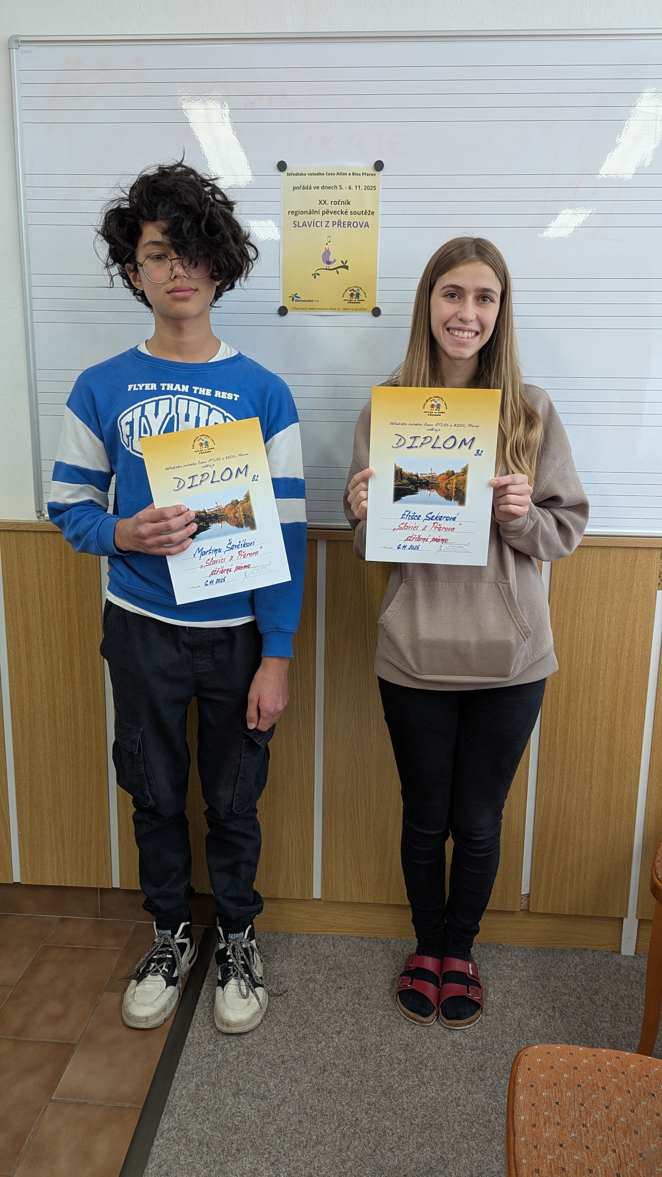 Slavíci z Přerova – úspěch našich žáků